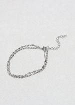 Twisted Silver Chain Bracelet