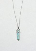 Aura Crystal Point Pendant Necklace