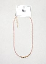 Blush Heart Glow Beaded Necklace