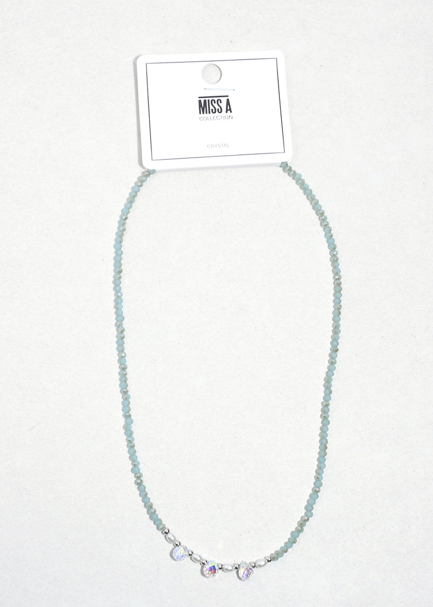 Crystal Glow Beaded Necklace